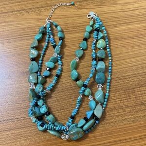 silpada turquoise and sterling necklace